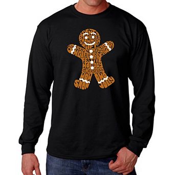 Gingerbread - Men's Word Art Long Sleeve T-Shirt