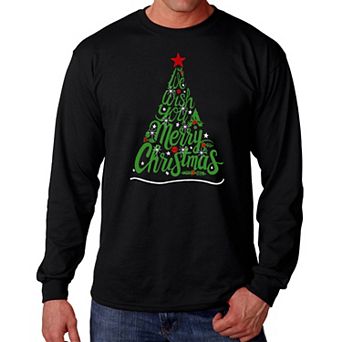 We Wish You A Merry Christmas - Men's Word Art Long Sleeve T-Shirt
