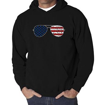 Americana Sunglasses - Men's Word Art Hooded Sweatshirt