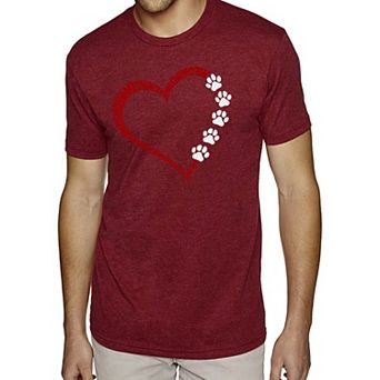 Meow Heart - Men's Premium Blend Word Art T-Shirt