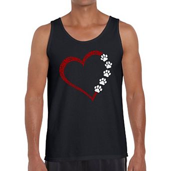 Meow Heart - Men's Word Art Tank Top
