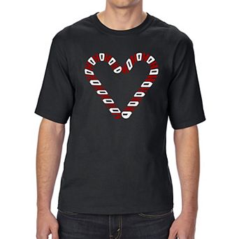 Candy Canes - Men's Tall and Long Word Art T-Shirt