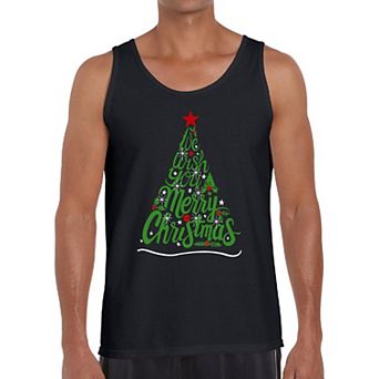 We Wish You A Merry Christmas - Men's Word Art Tank Top