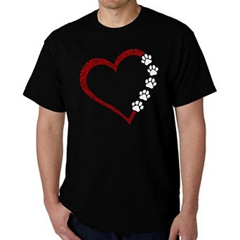 Meow Heart - Men's Word Art T-Shirt