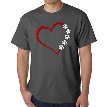 Meow Heart - Men's Word Art T-Shirt