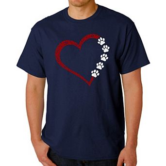 Meow Heart - Men's Word Art T-Shirt