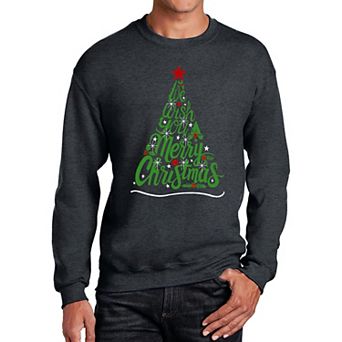 We Wish You A Merry Christmas - Men's Word Art Crewneck Sweatshirt