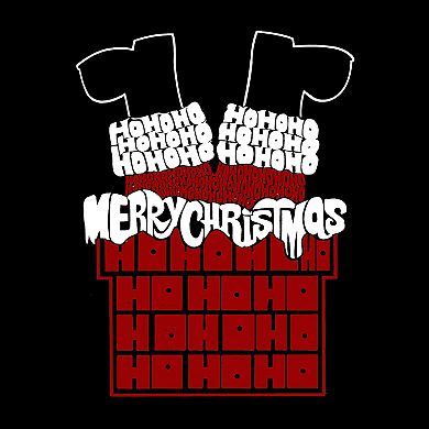 Chimney Santa - Men's Word Art Crewneck Sweatshirt