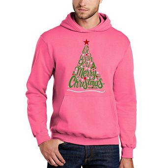 We Wish You A Merry Christmas - Men's Word Art Hooded Sweatshirt
