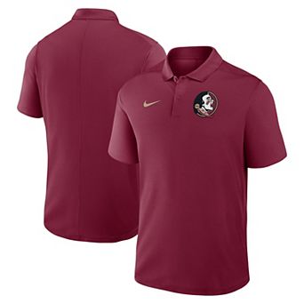 Men's Nike Garnet Florida State Seminoles Primetime Victory Primary Logo Performance Polo