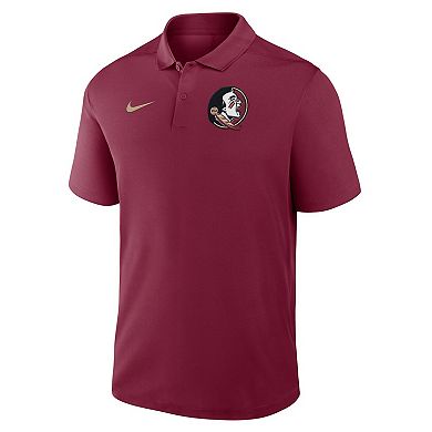Men's Nike Garnet Florida State Seminoles Primetime Victory Primary Logo Performance Polo
