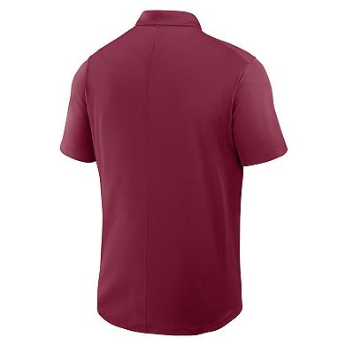 Men's Nike Garnet Florida State Seminoles Primetime Victory Primary Logo Performance Polo