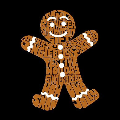 Gingerbread - Men's Tall and Long Word Art T-Shirt