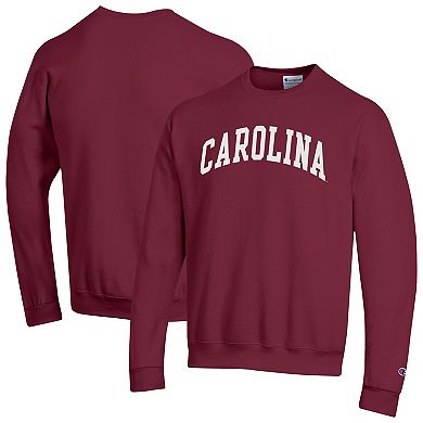 Men's Champion Garnet South Carolina Gamecocks Basic Arch Fleece Pullover Sweatshirt