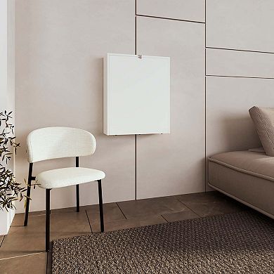 Stovall Folding Table, 4 Shelves, White