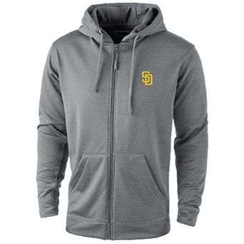 Men's Dunbrooke Gray San Diego Padres Trophy Full-Zip Hoodie