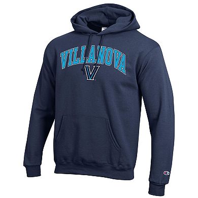 Men's Champion Navy Villanova Wildcats Arched Logo Fleece Pullover Hoodie