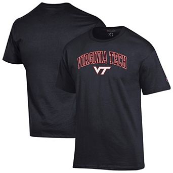 Men's Champion Black Virginia Tech Hokies Arched Logo T-Shirt