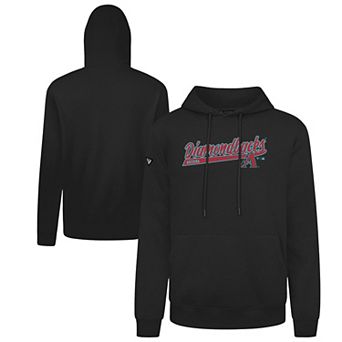 Men's Levelwear Black Arizona Diamondbacks Podium Fleece Pullover Hoodie