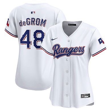 Women's Nike Jacob deGrom White Texas Rangers Home Limited Player Jersey