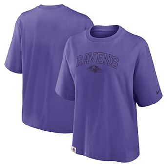 Women's Nike Purple Baltimore Ravens Glory Arch Boxy T-Shirt
