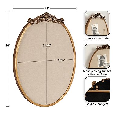Arendahl Oval Framed Pinboard 18x24