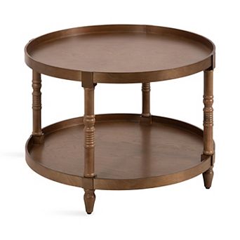 Bellport Round Wood Coffee Table 28x28