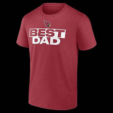 Men's Cardinal Arizona Cardinals Best Dad T-Shirt