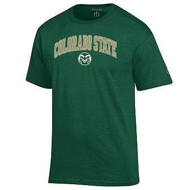 Men's Champion Green Colorado State Rams Arch Over Logo T-Shirt