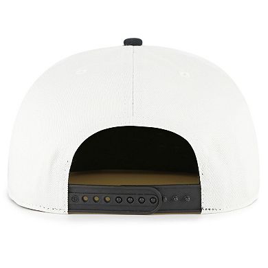 Men's '47 White/Black Pittsburgh Pirates Foundation Captain Snapback Hat