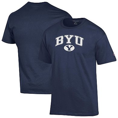 Men's Champion Navy BYU Cougars Arch Over Logo T-Shirt