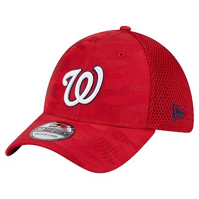 Men's New Era Red Washington Nationals Subtle Camo 39THIRTY Flex Hat
