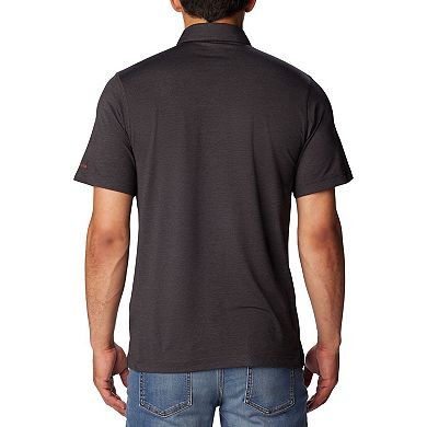 Men's Columbia Heather Black Florida State Seminoles Tech Trail Omni-Wick Polo
