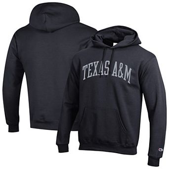 Men's Champion Black Texas A&M Aggies Basic Arch Fleece Pullover Hoodie