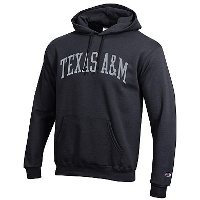 Men's Champion Black Texas A&M Aggies Basic Arch Fleece Pullover Hoodie