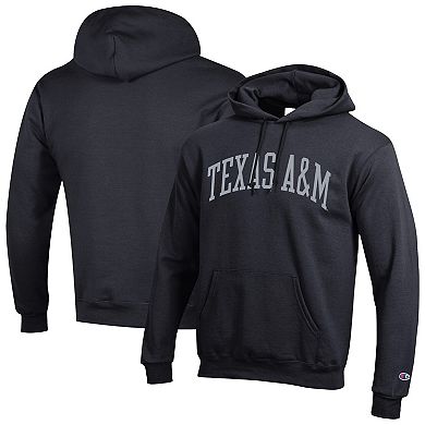 Men's Champion Black Texas A&M Aggies Basic Arch Fleece Pullover Hoodie