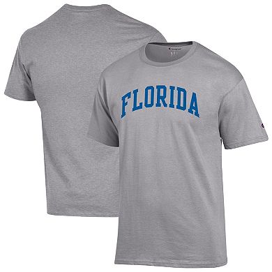 Men's Champion Heather Gray Florida Gators Basic Arch T-Shirt