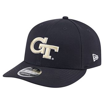 Men's New Era Navy Georgia Tech Yellow Jackets Low Profile 9FIFTY Snapback Hat
