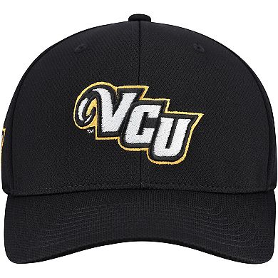 Men's Top of the World Black VCU Rams Reflex Hybrid Tech Flex Hat