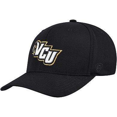 Men's Top of the World Black VCU Rams Reflex Hybrid Tech Flex Hat