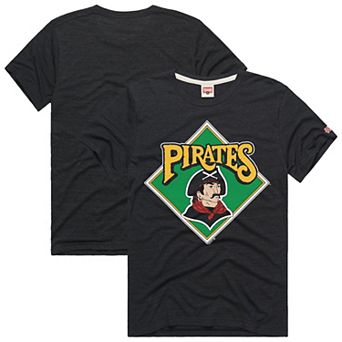 Men's Homage Charcoal Pittsburgh Pirates Hyper Local Tri-Blend T-Shirt