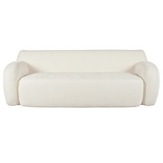 Merax 81.5" Minimalist Compression Sofa, Curved Design, 3-Seater Casual Sofa for Living Rooms