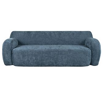 Merax 81.5" Minimalist Compression Sofa, Curved Design, 3-Seater Casual Sofa for Living Rooms