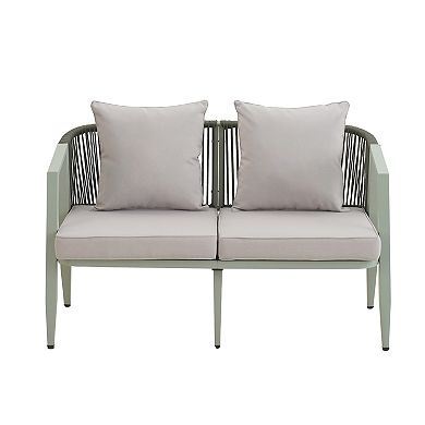 Merax Durable and Comfortable Outdoor Seating Set,Suitable for Patios, Lawns, and Poolsides