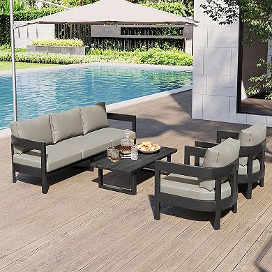 Merax High-Quality Outdoor Seating Set with Thick Cushions for Ultimate Comfort