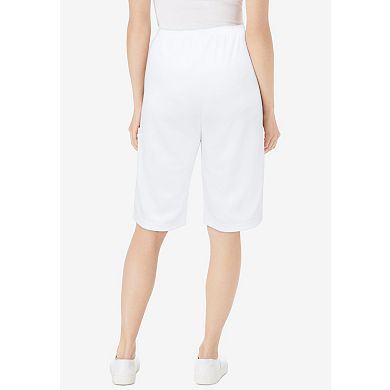 Woman Within Plus Size Knit Bermuda Short