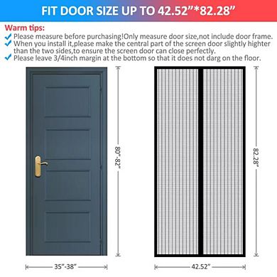 Magnetic Screen Mesh Mosquito Net Bug Door Curtain Hands Free