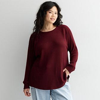Juniors' Plus Size SO® Cozy Crew Pullover Sweater