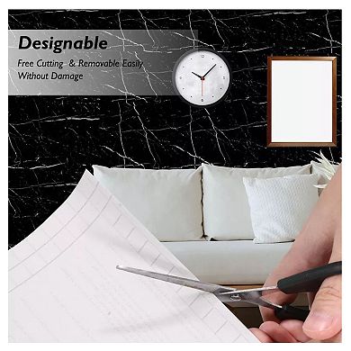 Self Adhesive Marble Contact Paper Peel Stick Wallpaper 10FT