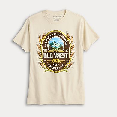 Men's Old West Handcrafted Beer Tan Graphic Tee